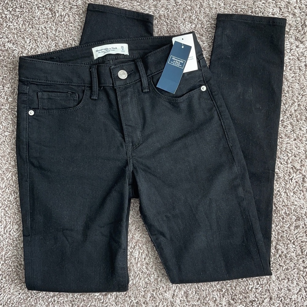 Abercrombie & Fitch Super Skinny Ankle Mid Rise Long